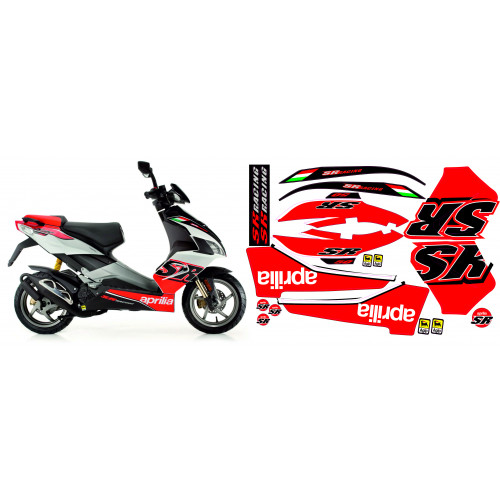 Kit pegatinas Aprilia SR50 factory racing compatibles