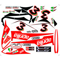 Pegatinas Aprilia SR50 Max Biaggi SBK