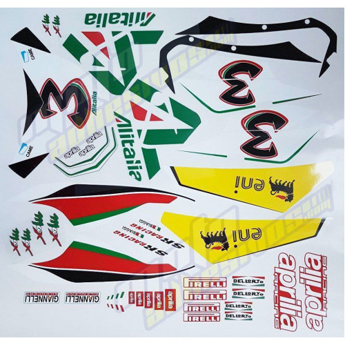 Pegatinas Aprilia SR50 Factory Alitalia Edición