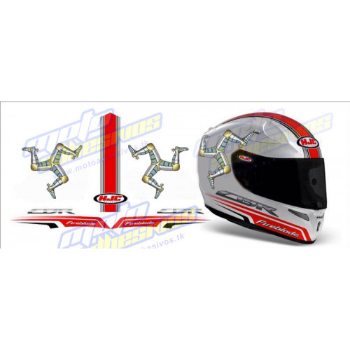 Pegatinas Casco CBR isla de man
