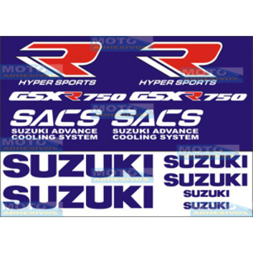 Kit Adhesivos Suzuki GSXR 750 1990