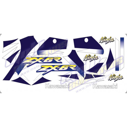 Kit adhesivos Kawasaki ZX-6R  2001