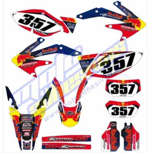 KIT ADHESIVOS HONDA CRF 450 2005-2015 REDBULL
