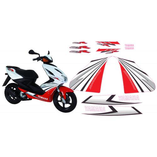 Kit adhesivos Yamaha Aerox 50R Roja/blanca
