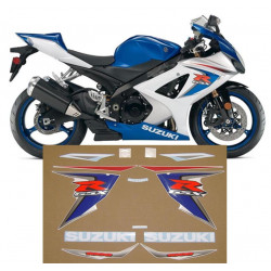 Kit adhesivos Suzuki GSXR 1000 2008 Azul/Blanco