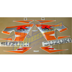 Kit adhesivos Suzuki GSXR 600 2004  Negra-Naranja