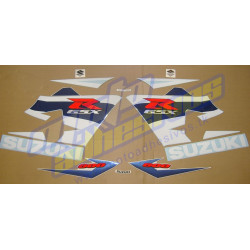 Kit adhesivos Suzuki GSXR 600 2004 Blanca-Azul